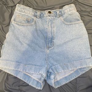 american apparel high waisted shorts